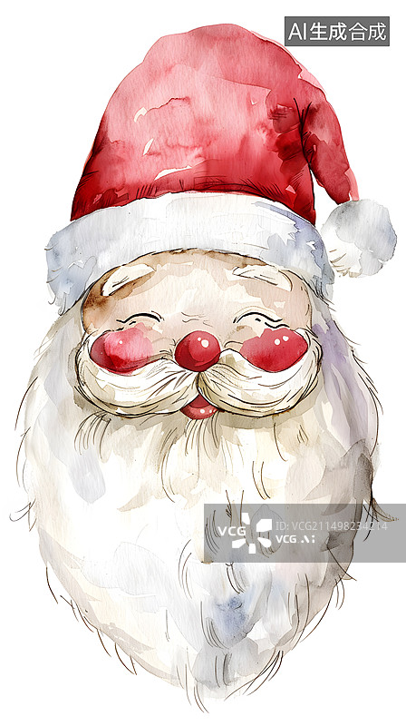 【AI数字艺术】圣诞老人卡通插画图片素材