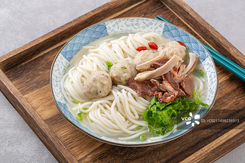 猪杂肉丸汤粉图片素材