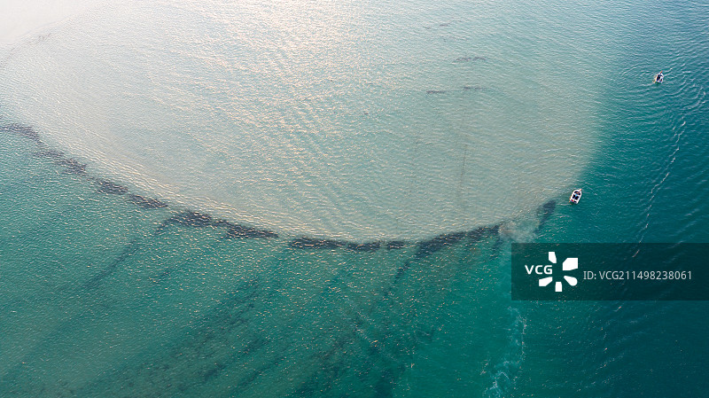 海滩海岛高角度航拍视图图片素材