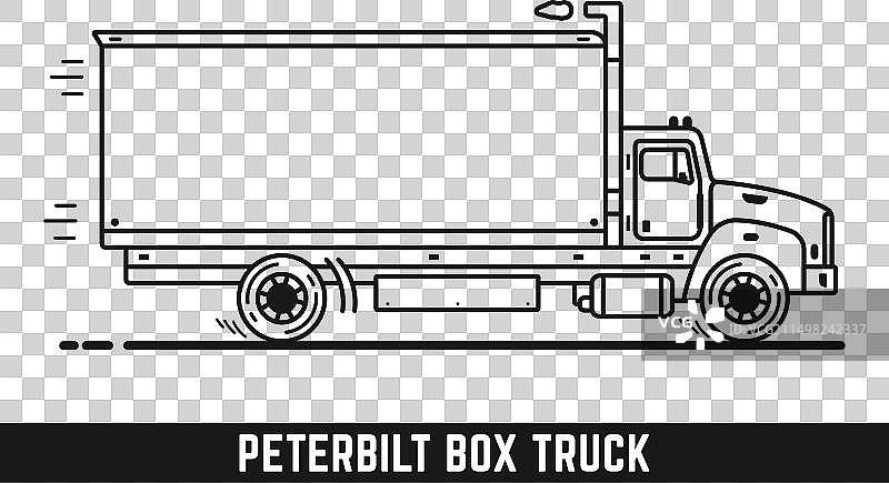 货运卡车剪贴画图片素材