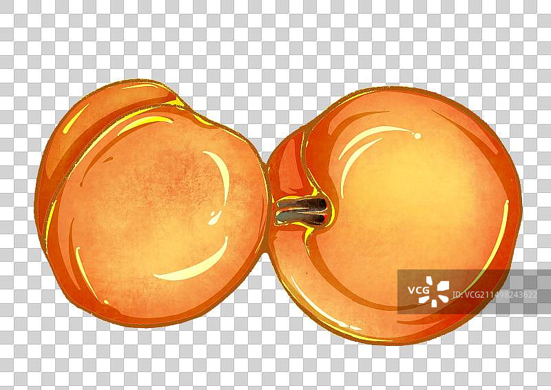 两个杏图片素材