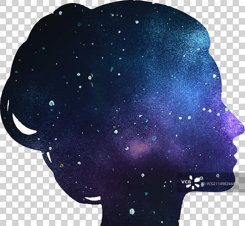 有女人头像剪影图片素材