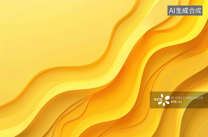 【AI数字艺术】黄色背景的全帧拍摄图片素材