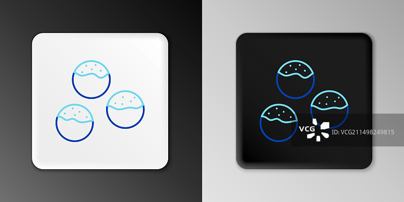 灰色背景上的章鱼小丸子线条图标图片素材