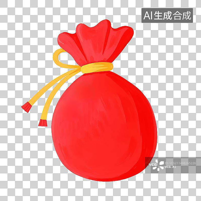 【AI数字艺术】红色福袋图片素材