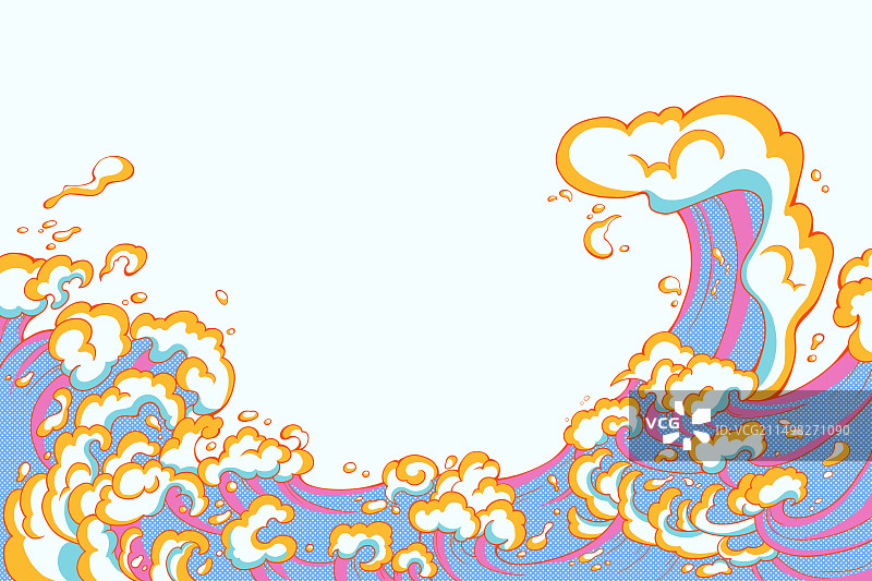 浪花海浪元素图片素材