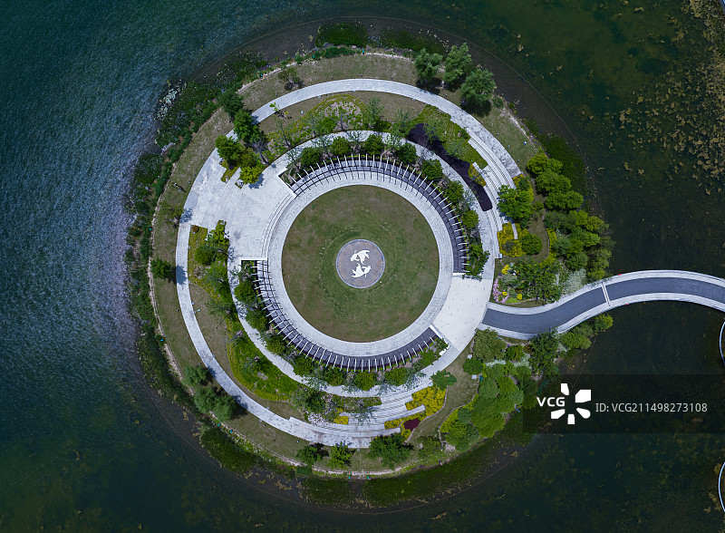 上海奉贤金海湖上海之鱼图片素材