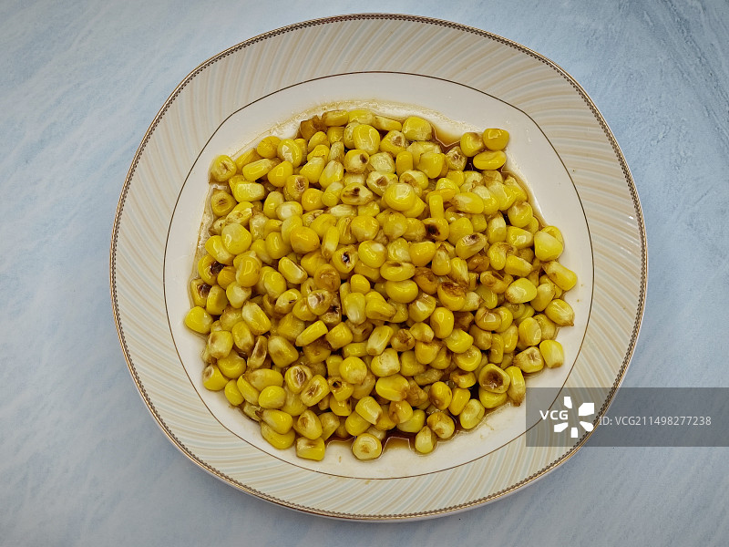 炒玉米粒图片素材