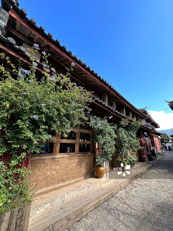 丽江白沙古镇图片素材