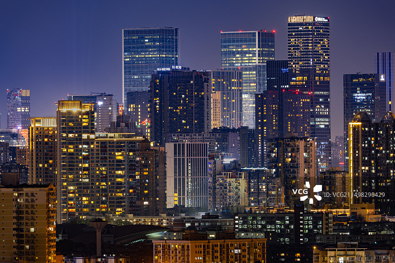 成都天际线图片素材