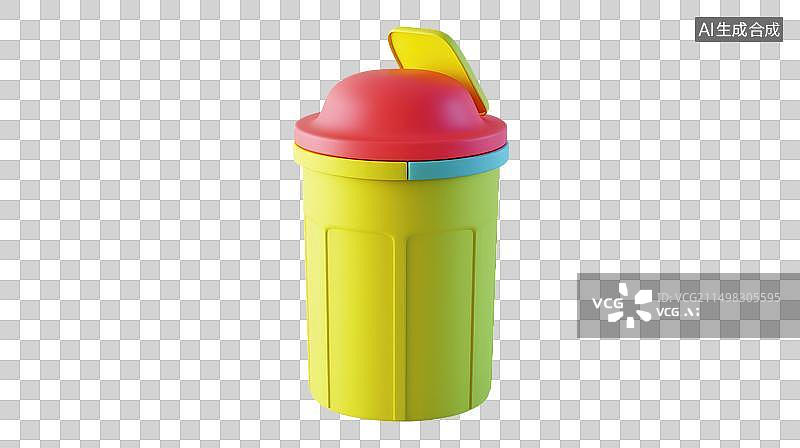 【AI数字艺术】垃圾桶和环保概念图片素材