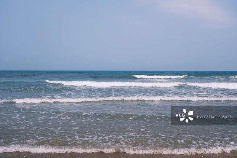 海天一色 浪花朵朵图片素材