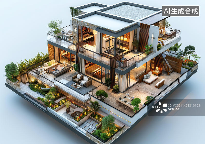 【AI数字艺术】室内设计效果图图片素材