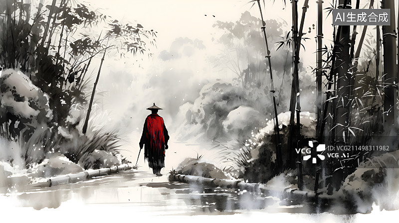 【AI数字艺术】中国武侠图片素材