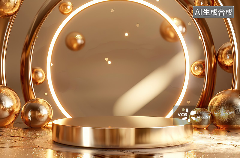 【AI数字艺术】桌子上圣诞装饰品的特写镜头图片素材