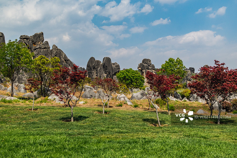昆明石林风景区图片素材