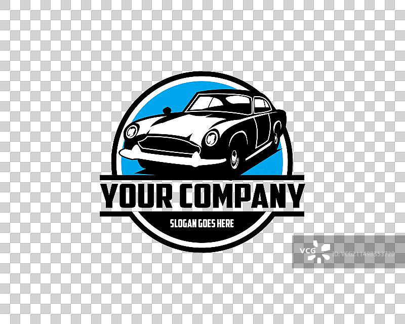 白色背景下的阿斯顿·马丁Virage 1994标志图片素材