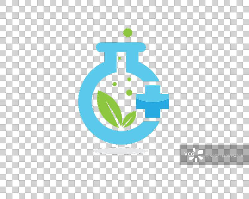 用于健康研究的医疗实验室Logo设计图片素材