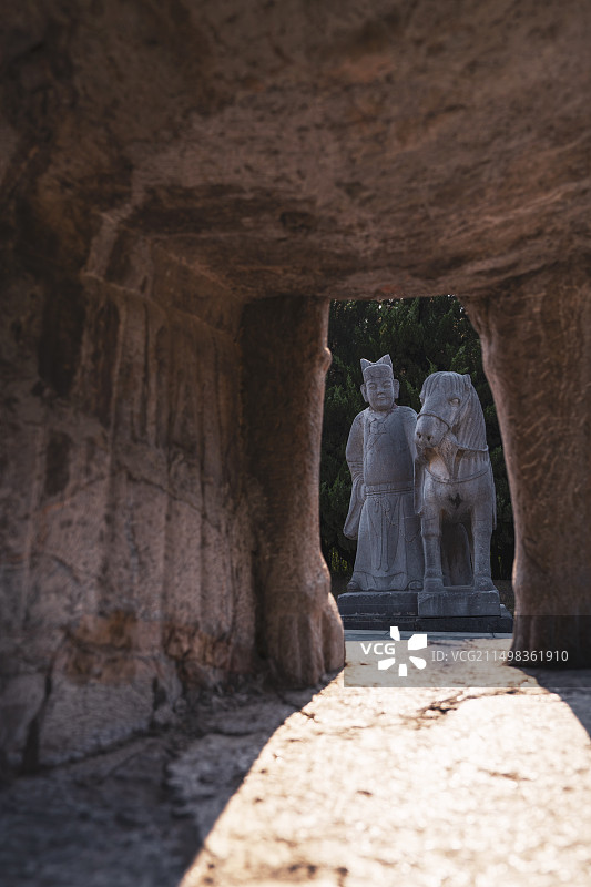 安徽凤阳明皇陵石像生图片素材