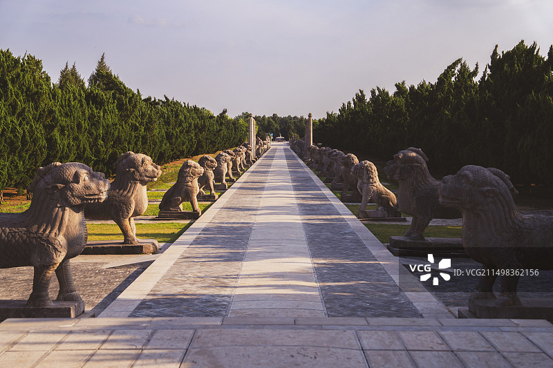 安徽凤阳明皇陵神道图片素材