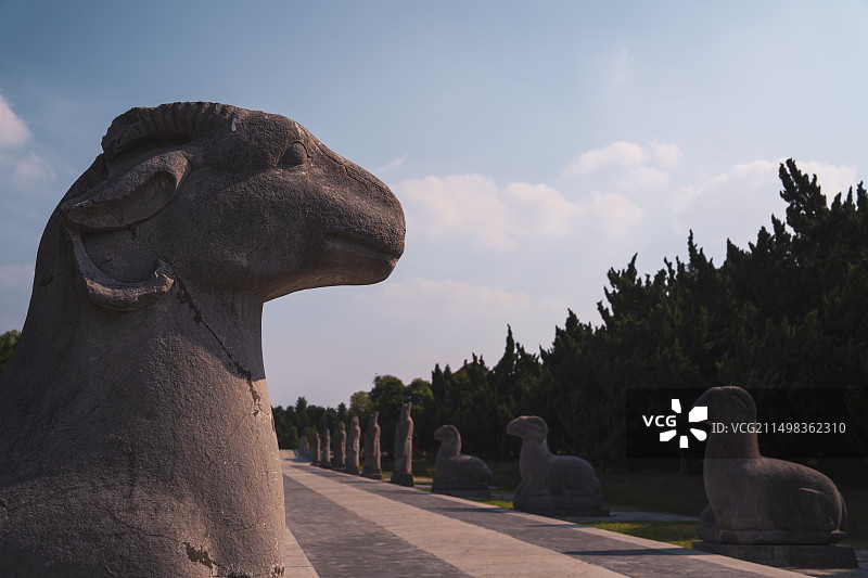 安徽凤阳明皇陵神道石像生图片素材