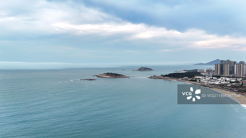 空中俯瞰福建东山岛南门湾海滨景区图片素材