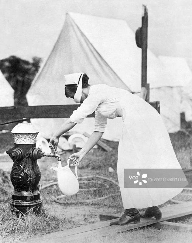 1918年流感护士图片素材