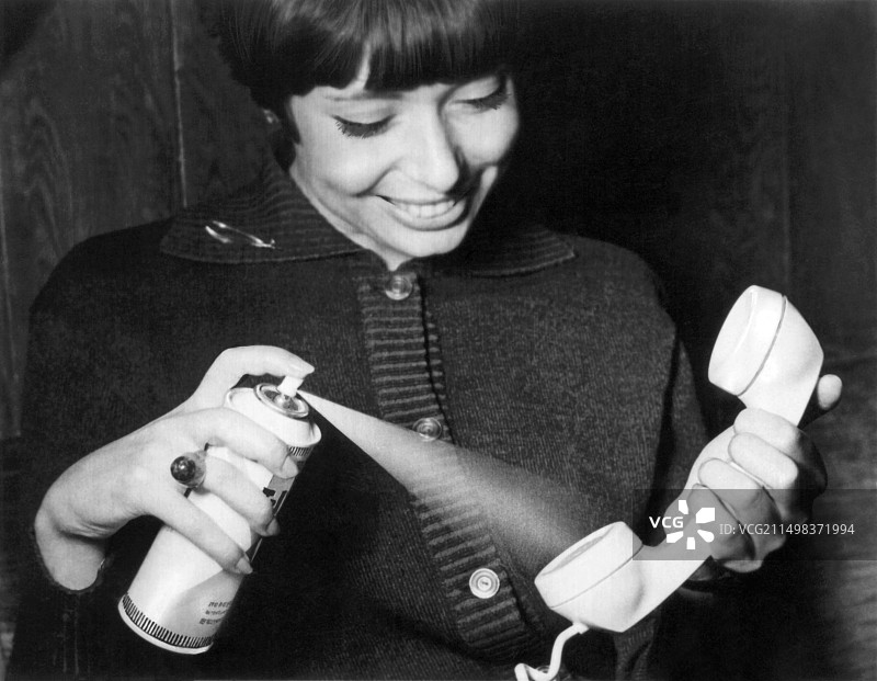 电话消毒图片素材