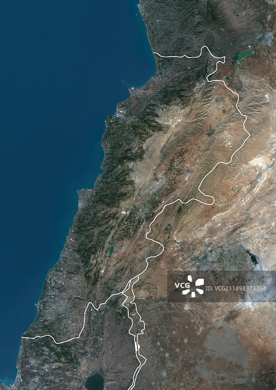 黎巴嫩卫星图像图片素材