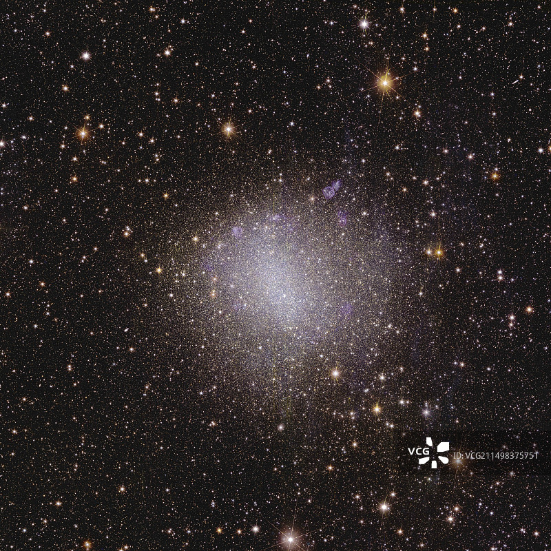 NGC 6822不规则星系，欧几里得图像图片素材