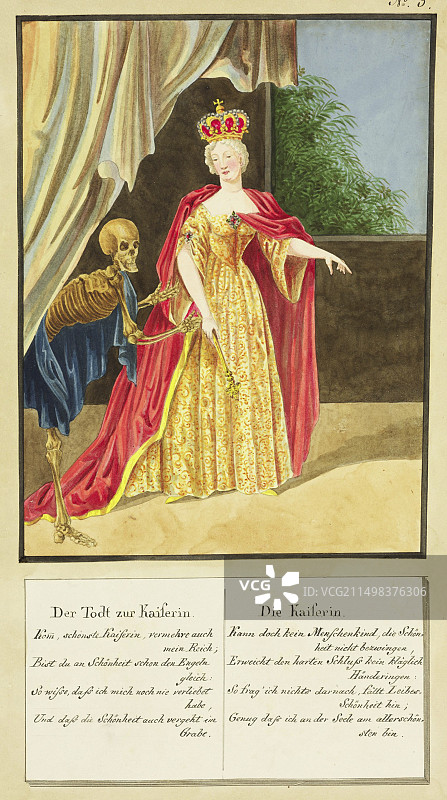 死亡之舞寓言插图图片素材