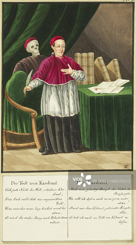 死亡之舞寓言插图图片素材