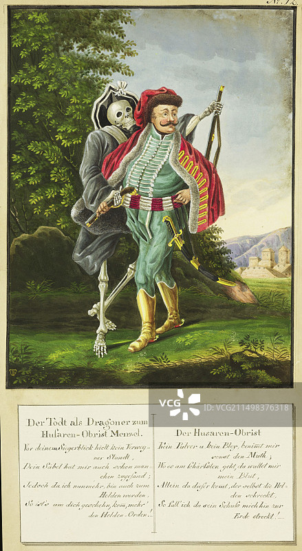 死亡之舞寓言插图图片素材