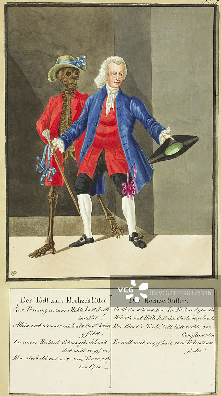 死亡之舞寓言插图图片素材