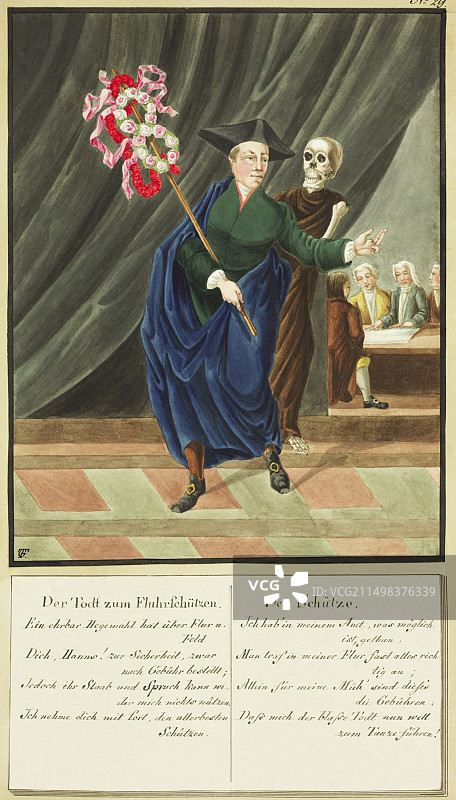 死亡之舞寓言插图图片素材