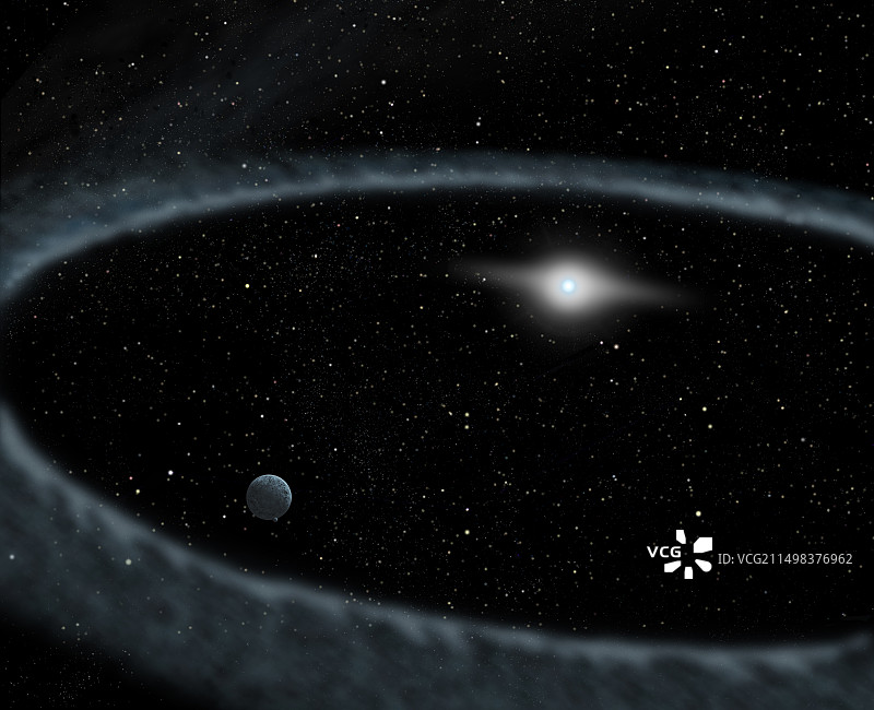北落师门星尘埃环插图图片素材