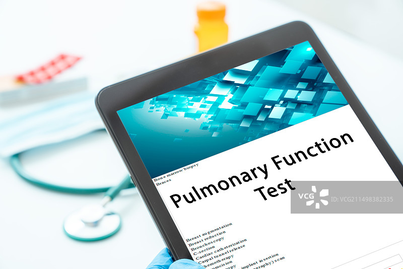 肺功能测试图片素材