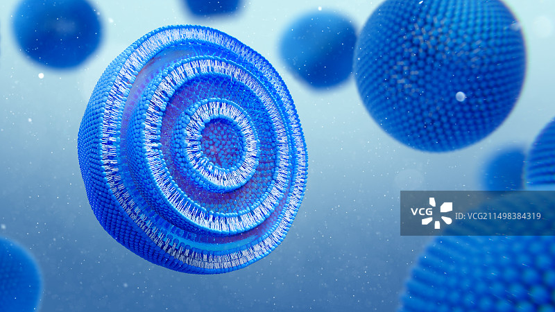 多层脂质体，图示图片素材