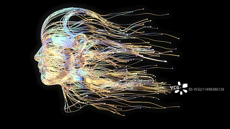 数字女性概念插画图片素材