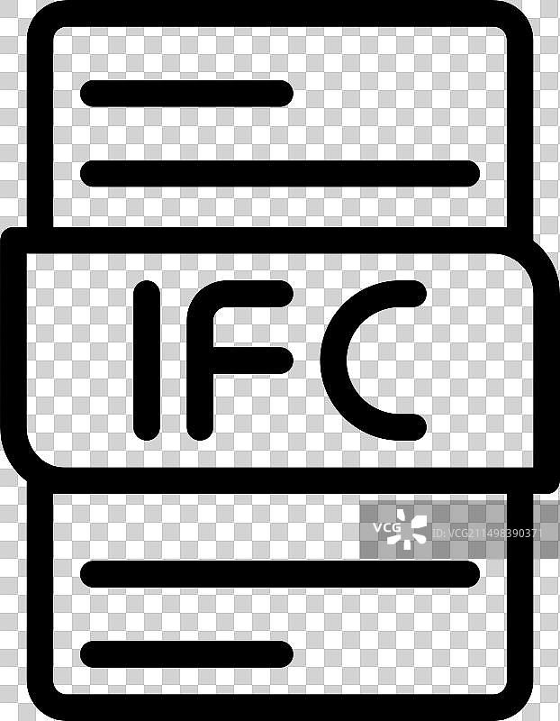 IFC文件类型图标文档格式设计图片素材