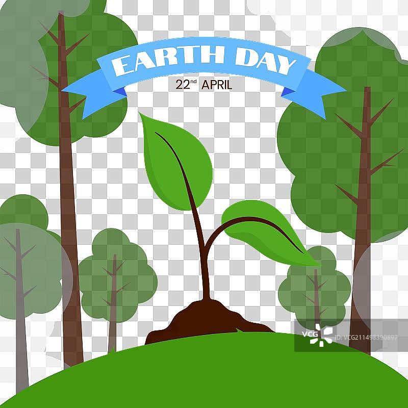 世界地球日贺卡图片素材