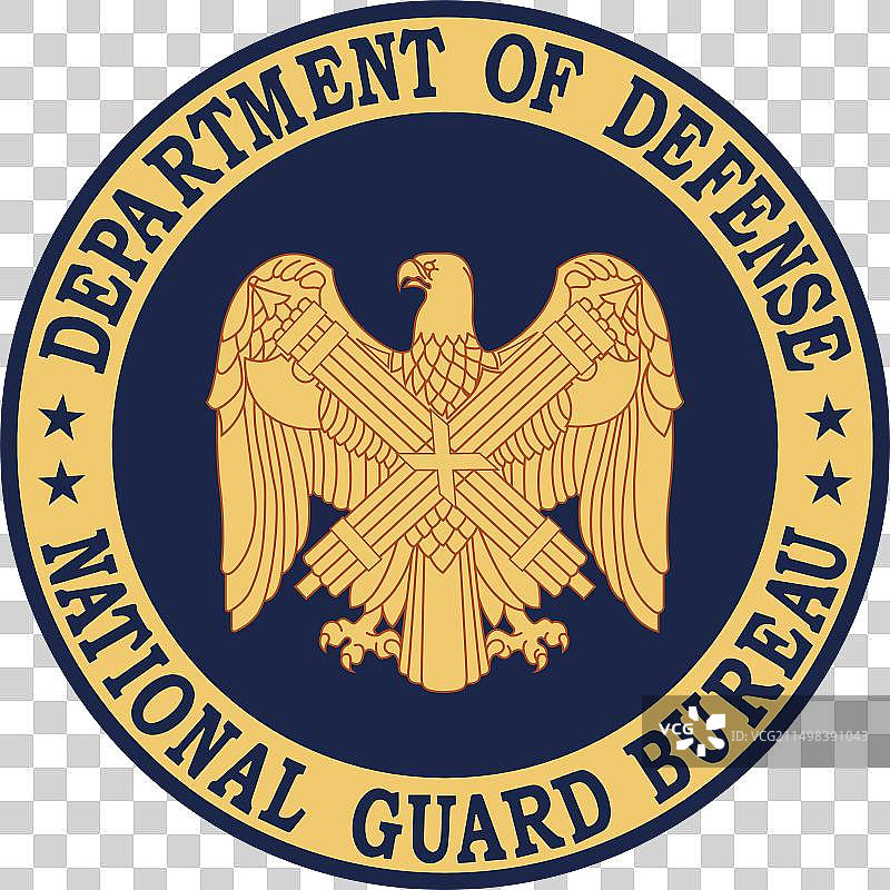 美国国民警卫队印章图片素材