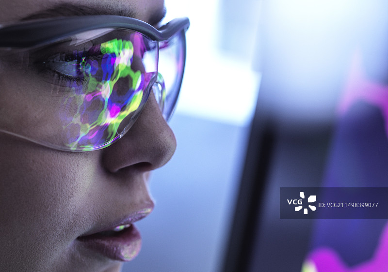 化学领域的人工智能概念图图片素材