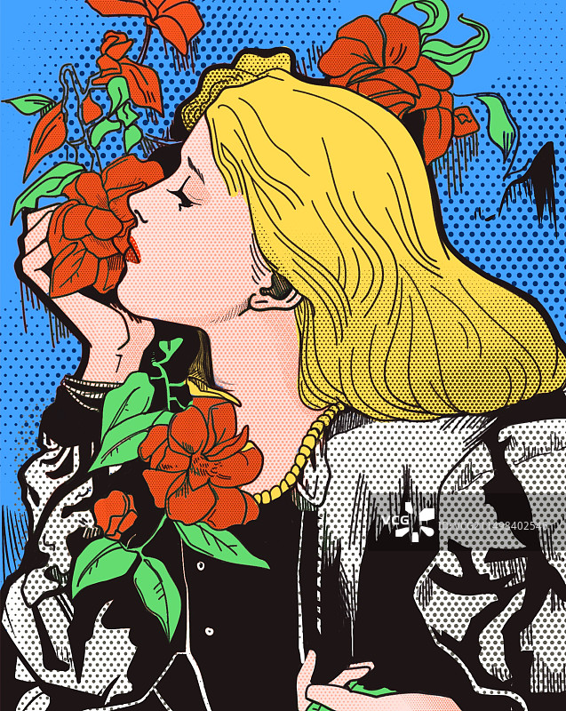 美丽的年轻女子图片素材