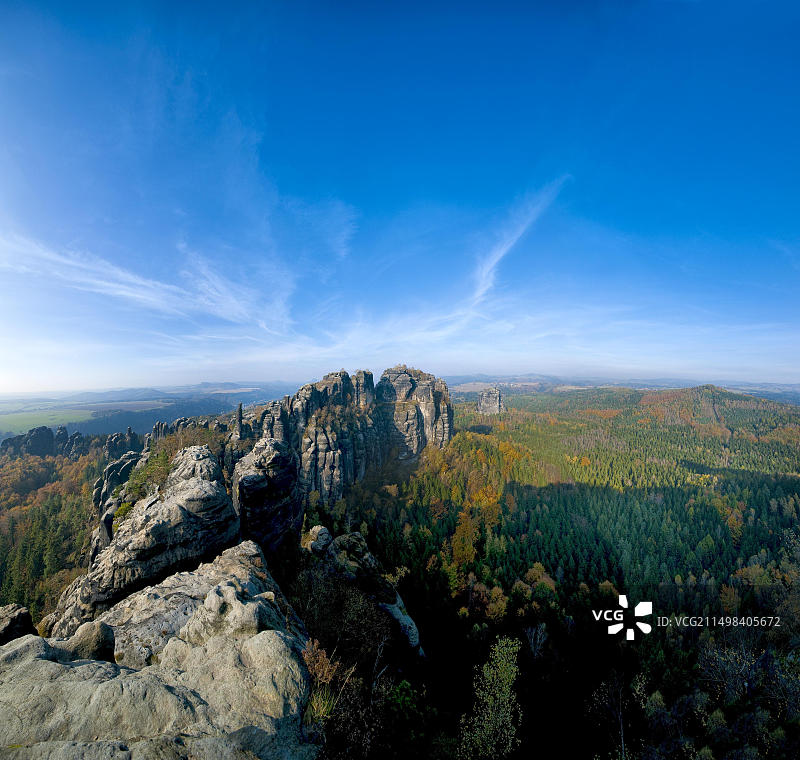 萨克森瑞士的施拉姆施泰纳图片素材
