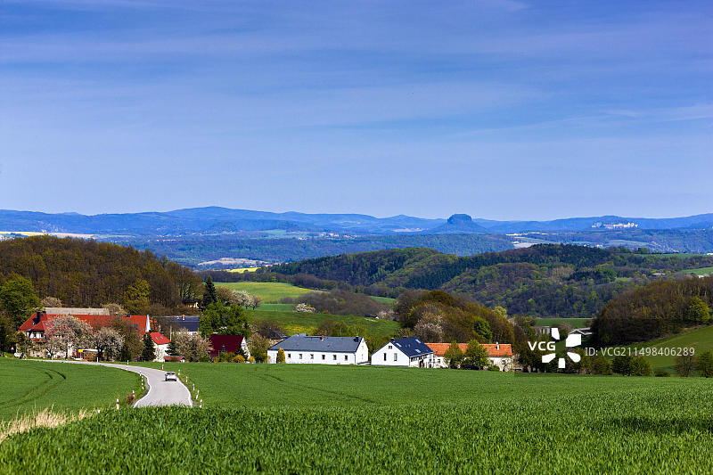 萨克森瑞士的马克斯恩景观图片素材