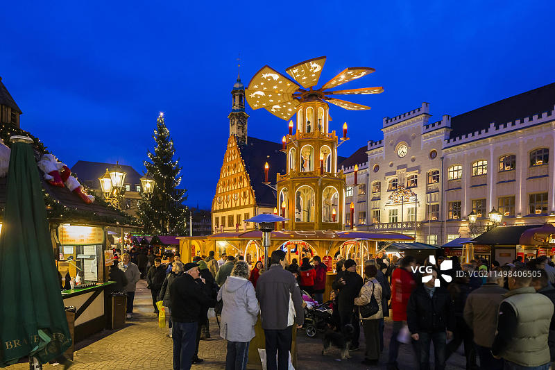 茨维考圣诞市场图片素材
