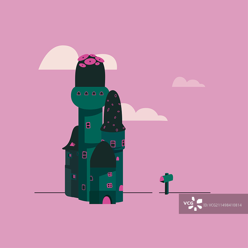 森林城堡图片素材