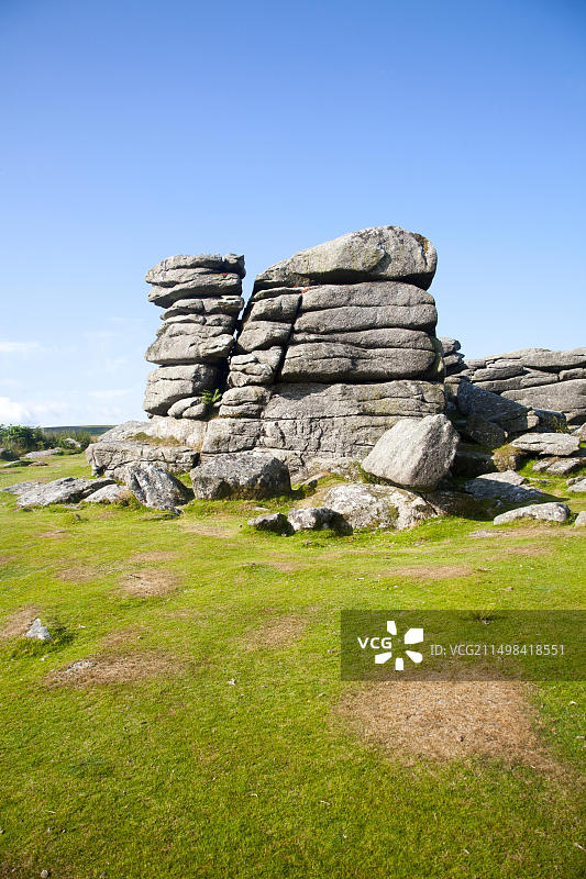 达特穆尔国家公园花岗岩高地景观图片素材