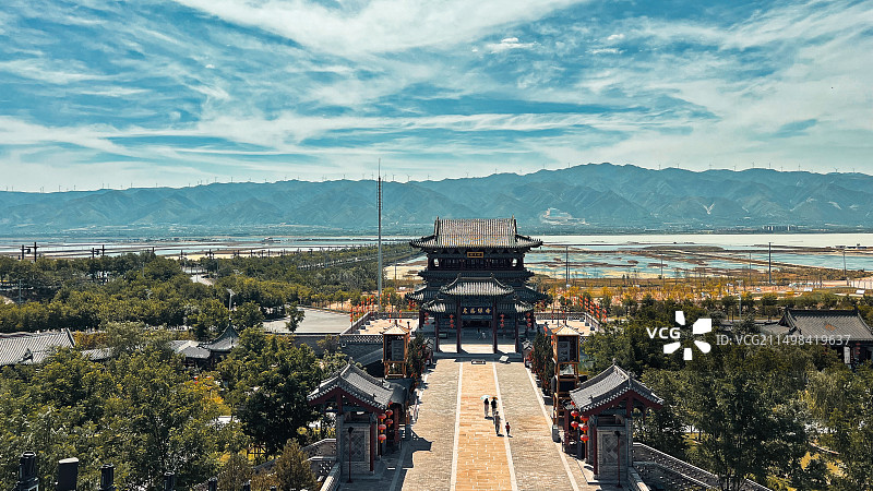 远观中条山图片素材